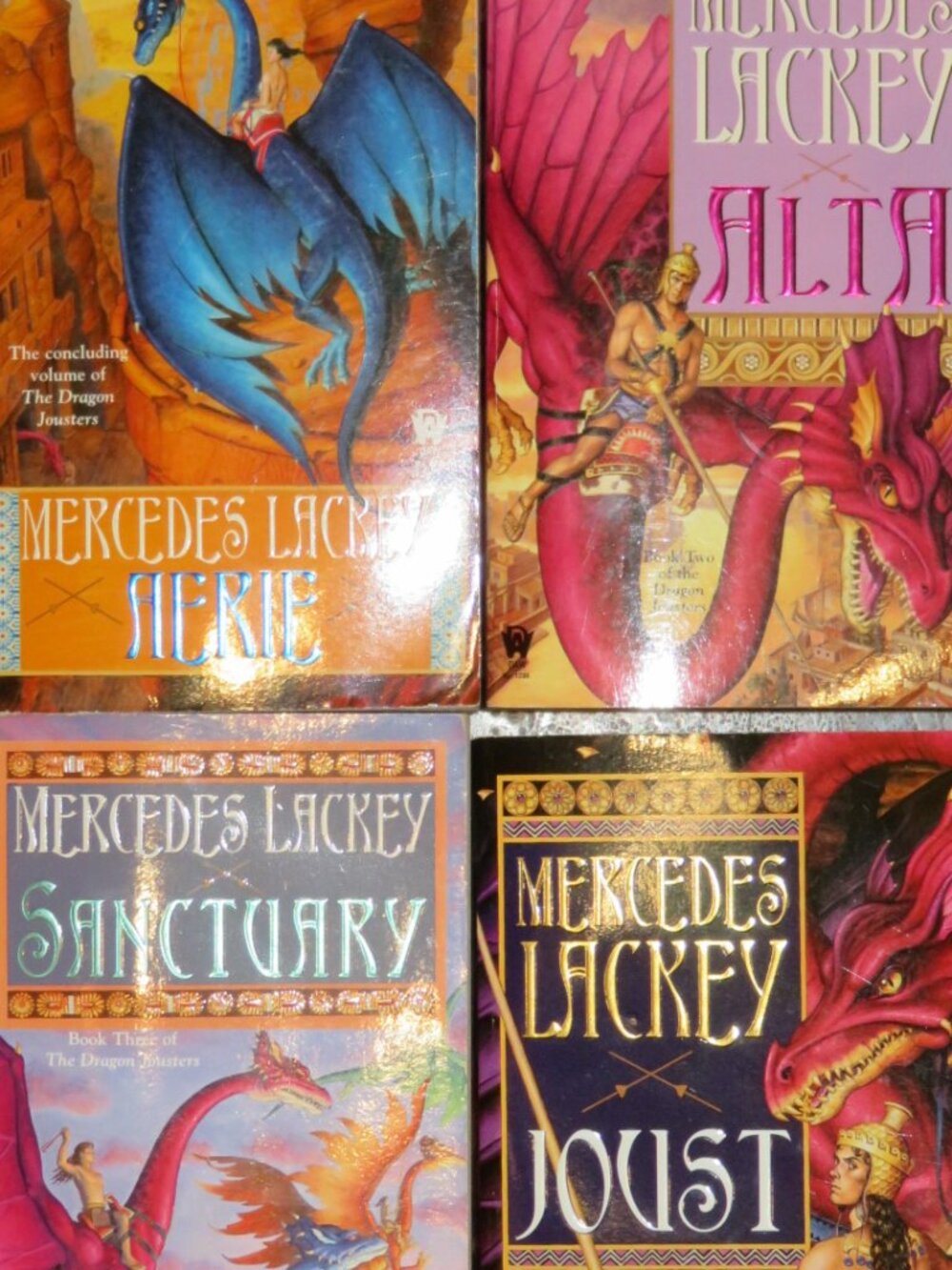 Set 4 Dragon Jousters Mercedes Lackey Paperbacks (K821)